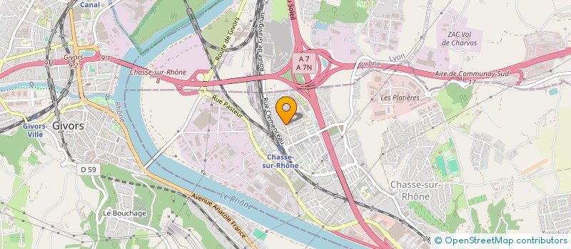 localisation de l'entreprise SARL BATI CHASSE  CHASSE-SUR-RHONE