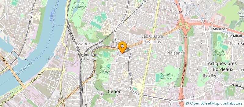 localisation de l'entreprise SARL BATI CLASS  CENON