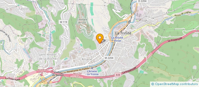 localisation de l'entreprise SARL BATI CONCEPT 06 à NICE