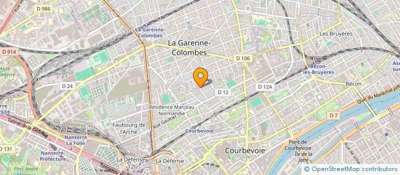 localisation de l'entreprise SARL BATI-COURB à COURBEVOIE