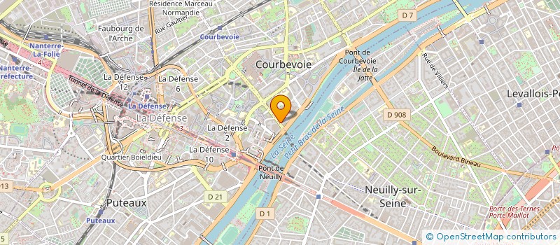 localisation de l'entreprise SARL BATI FRANCE à COURBEVOIE