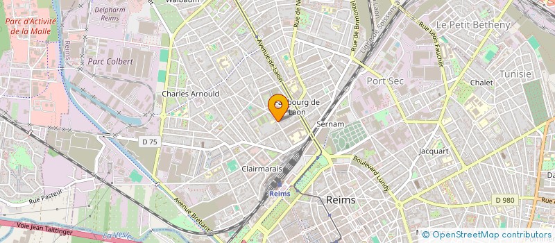 localisation de l'entreprise SARL BATI IMMO U T C  REIMS