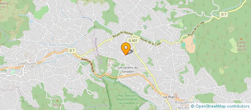 localisation de l'entreprise SARL BATI JLM à ROQUEFORT-LES-PINS