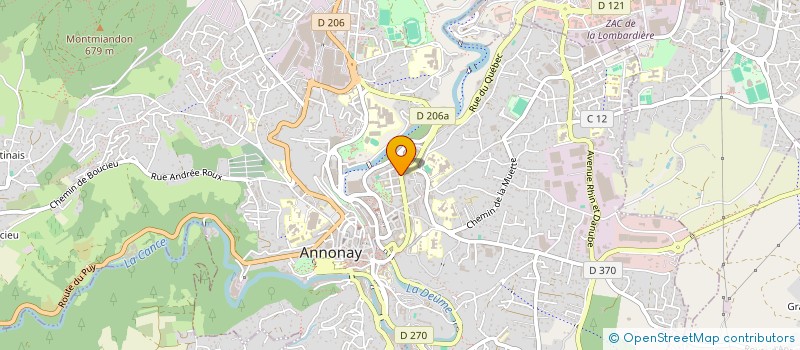 localisation de l'entreprise SARL BATI N 1  ANNONAY