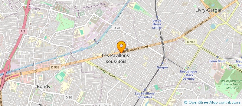localisation de l'entreprise SARL BATI-ONE à LES PAVILLONS-SOUS-BOIS