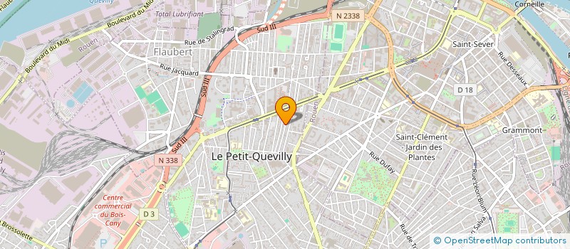 localisation de l'entreprise SARL BATI OUEST NORMANDIE à LE PETIT-QUEVILLY