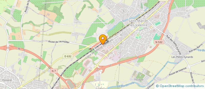 localisation de l'entreprise SARL BATI RENOV 26/07  SAINT-MARCEL-LES-VALENCE