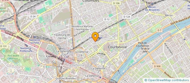 localisation de l'entreprise SARL BATI SAZ à COURBEVOIE