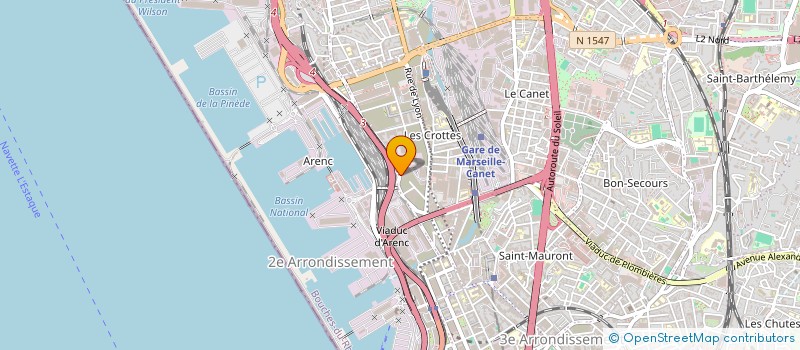localisation de l'entreprise SARL BATI SUD à MARSEILLE