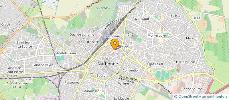 localisation de l'entreprise SARL BATI SUD SERVICES à NARBONNE