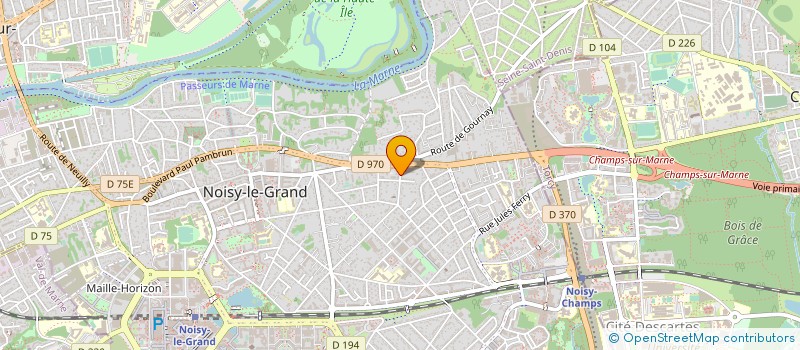 localisation de l'entreprise SARL BATI-TOP à NOISY-LE-GRAND