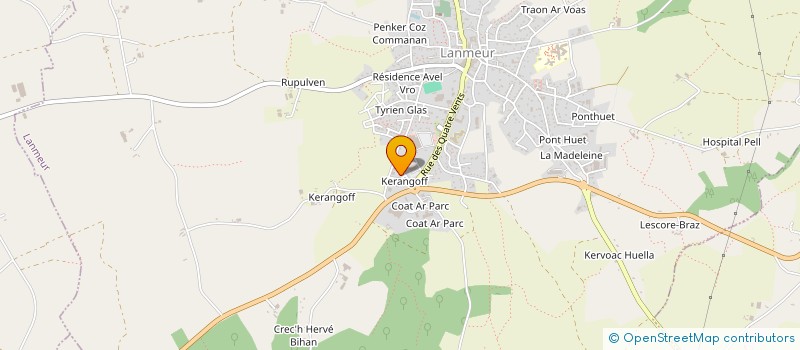 localisation de l'entreprise SARL BATI UNIVERSEL à PLOUEGAT-GUERAND