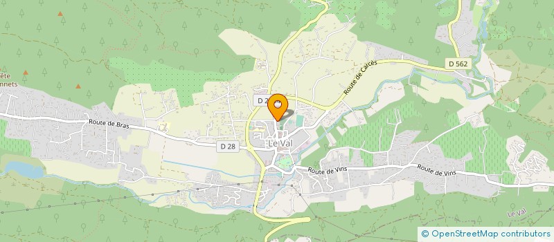 localisation de l'entreprise SARL BATICOM CONSTRUCTION  LE VAL