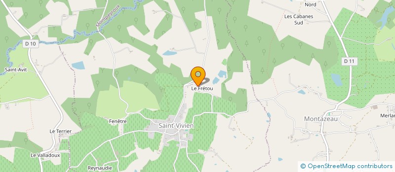 localisation de l'entreprise SARL BATIDUR VIVIENNOIS  SAINT-VIVIEN