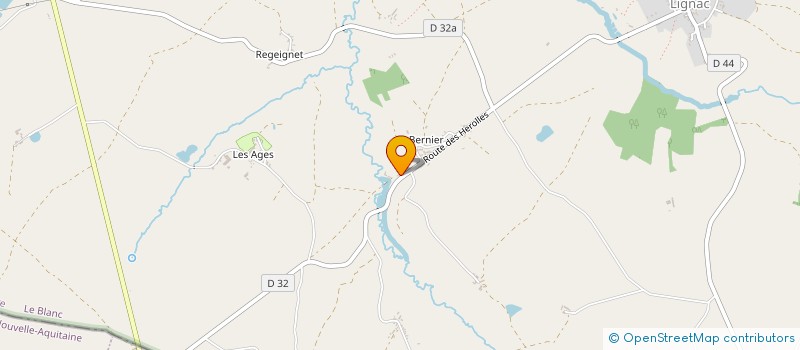 localisation de l'entreprise SARL BATIER FRERES à LIGNAC