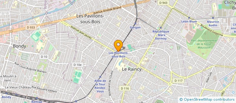 localisation de l'entreprise SARL BATIMAT 2000 à LIVRY-GARGAN