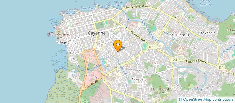 localisation de l'entreprise SARL BATIMENT A.J.R.D  CAYENNE