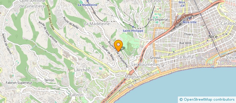 localisation de l'entreprise SARL BATIMENT AZUR ECO à NICE