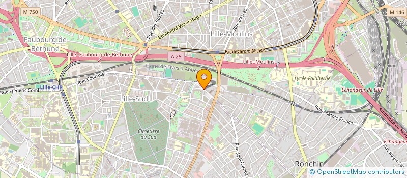localisation de l'entreprise SARL BATIMENT DU NORD à LILLE