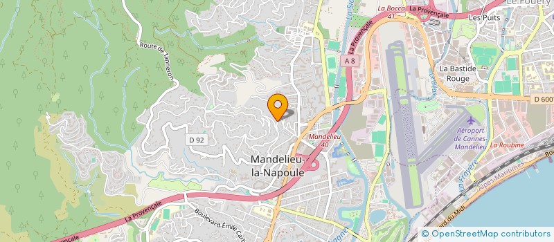 localisation de l'entreprise SARL BATIMENT PACAZUR à MANDELIEU LA NAPOULE