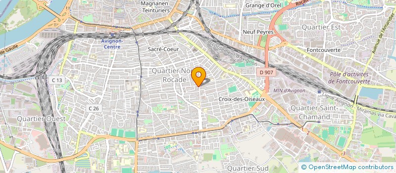 localisation de l'entreprise SARL BATIMENT PROVENCE  AVIGNON