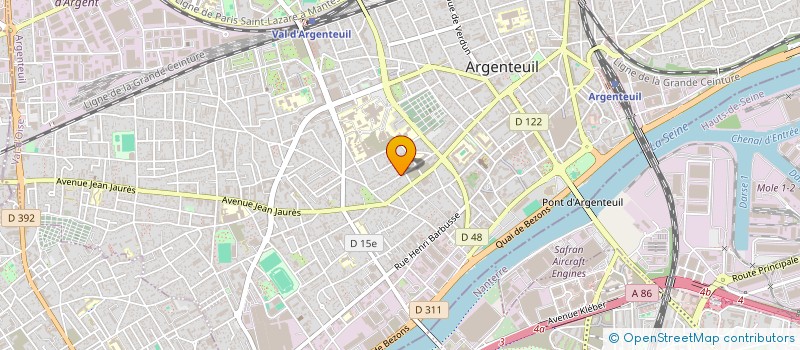 localisation de l'entreprise SARL BATIMENT SERVICE RENOVATION  ARGENTEUIL