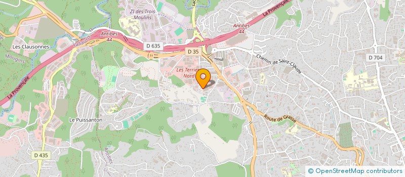localisation de l'entreprise SARL BATIMOB CONCEPT à ANTIBES