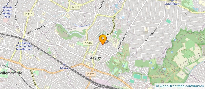 localisation de l'entreprise SARL BATINEL  GAGNY