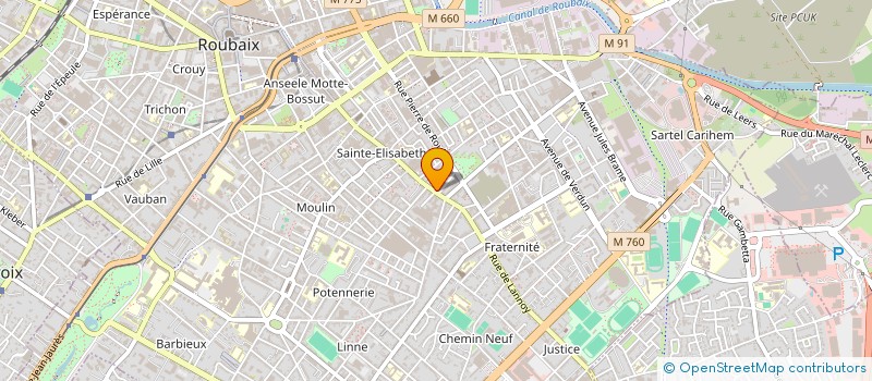 localisation de l'entreprise SARL BATIPOLE CONSTRUCTION à ROUBAIX