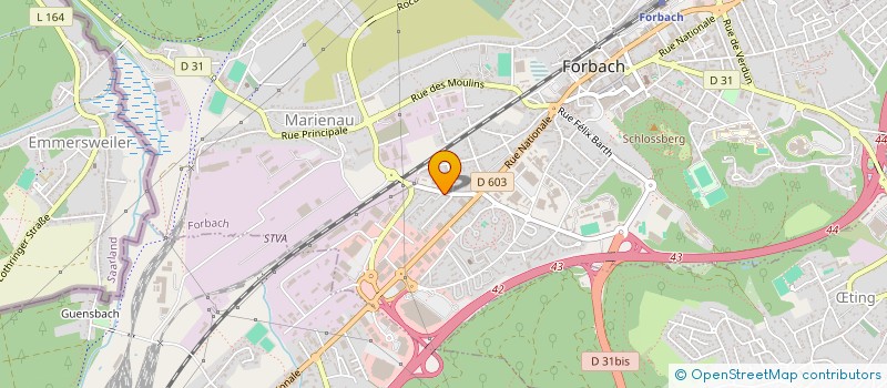 localisation de l'entreprise SARL BATIPOSE à FORBACH