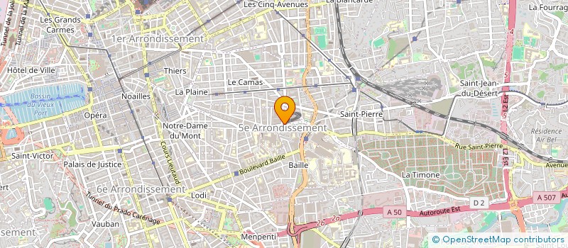 localisation de l'entreprise SARL BATIPROVENCE à MARSEILLE