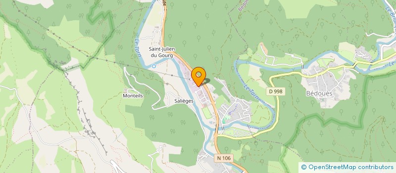 localisation de l'entreprise SARL BATIR NATUREL à FLORAC TROIS RIVIERES