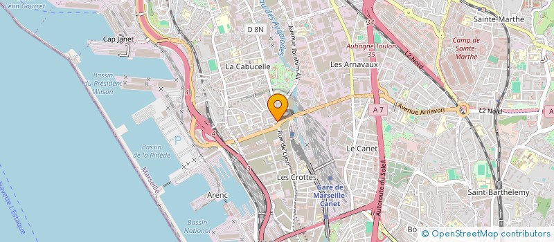 localisation de l'entreprise SARL BATIR.NET à MARSEILLE