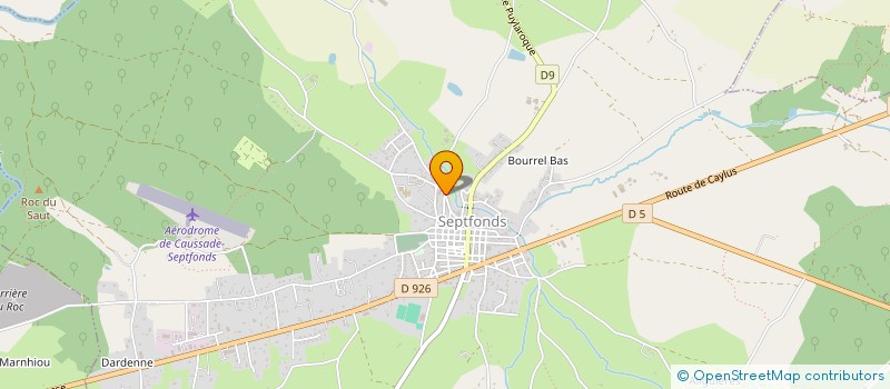 localisation de l'entreprise SARL BATISEPT à SEPTFONDS