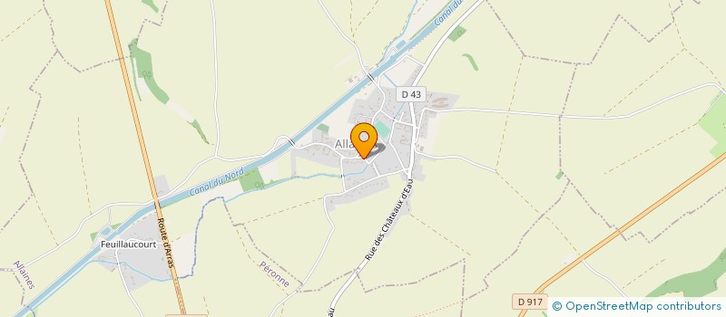 localisation de l'entreprise SARL BATISERVICES à ASSEVILLERS