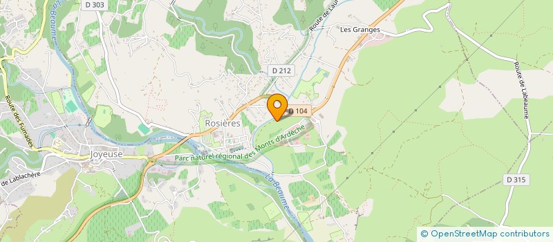 localisation de l'entreprise SARL BATTAGLIA  ROSIERES