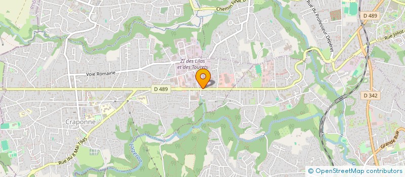 localisation de l'entreprise SARL BATTAGLINI  CRAPONNE