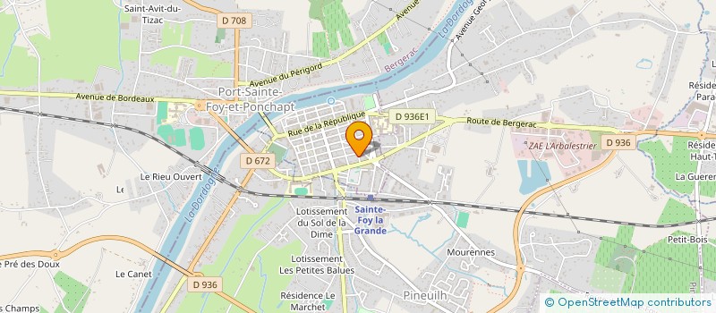 localisation de l'entreprise SARL BATTISTELLO  SAINTE-FOY-LA-GRANDE