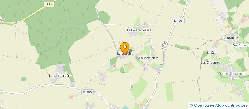 localisation de l'entreprise SARL BAUBEAU à LEZAY