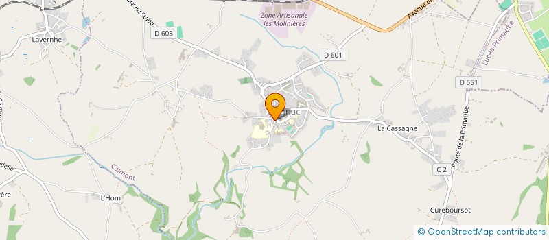 localisation de l'entreprise SARL BAUBIL MOUGE  CALMONT