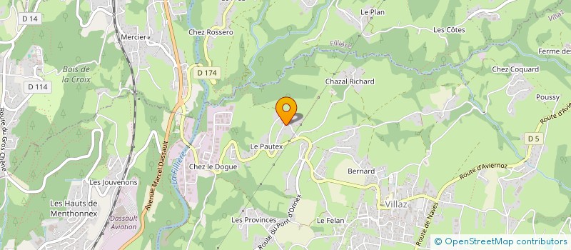 localisation de l'entreprise SARL BAUD ET FILS  FILLIERE