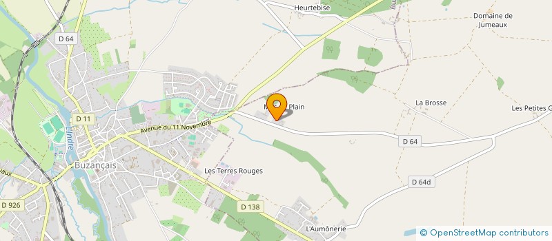 localisation de l'entreprise SARL BAUDAT à SAINT-LACTENCIN