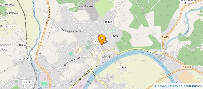 localisation de l'entreprise SARL BAUDET à FUMEL