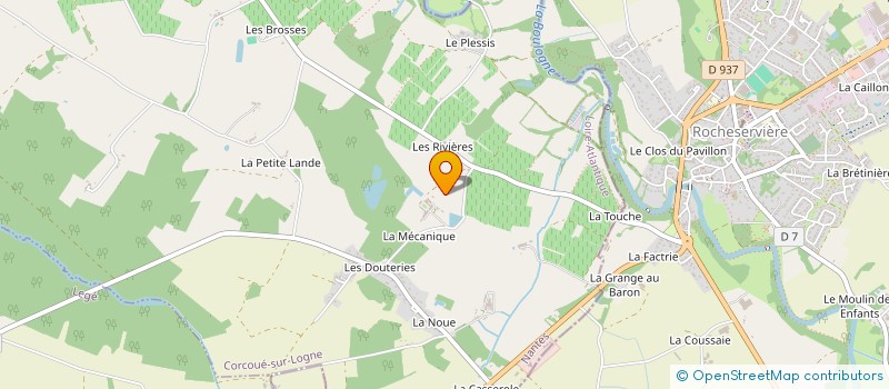 localisation de l'entreprise SARL BAUDOUIN ET VICTOR DE GOULAINE  CORCOUE-SUR-LOGNE