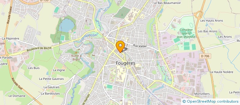 localisation de l'entreprise SARL BAUDRILLER à FOUGERES