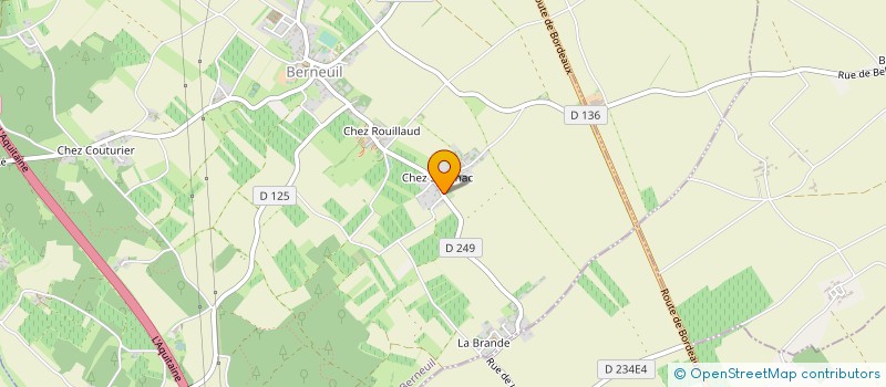 localisation de l'entreprise SARL BAUDRY à BERNEUIL