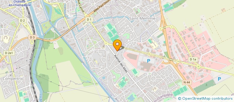localisation de l'entreprise SARL BAUER DANIEL à CHALONS-EN-CHAMPAGNE