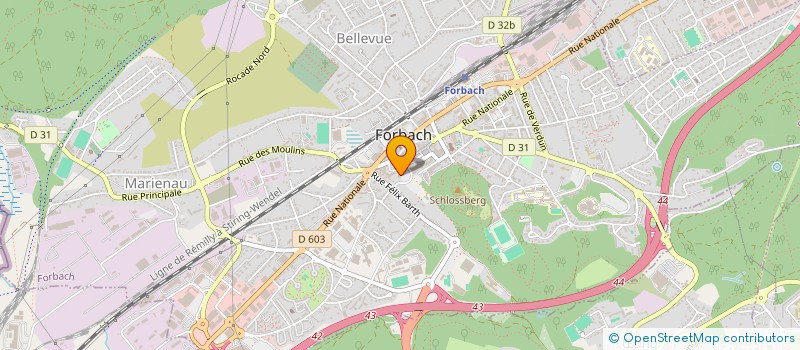 localisation de l'entreprise SARL BAUMA  FORBACH