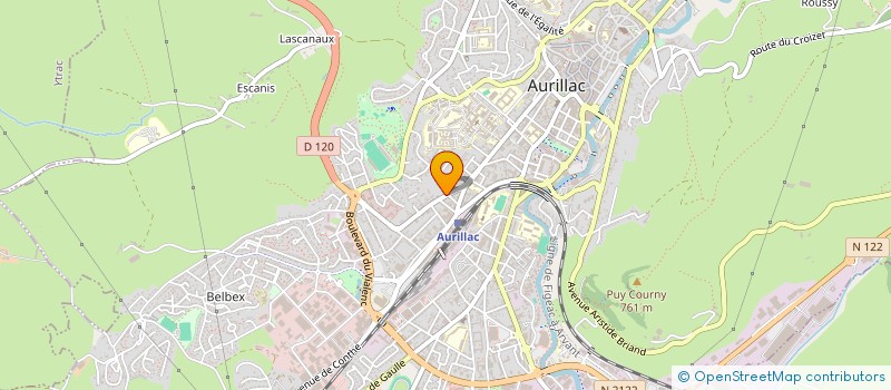 localisation de l'entreprise SARL BAYLE ET FILS RELAIS DU PARC à AURILLAC