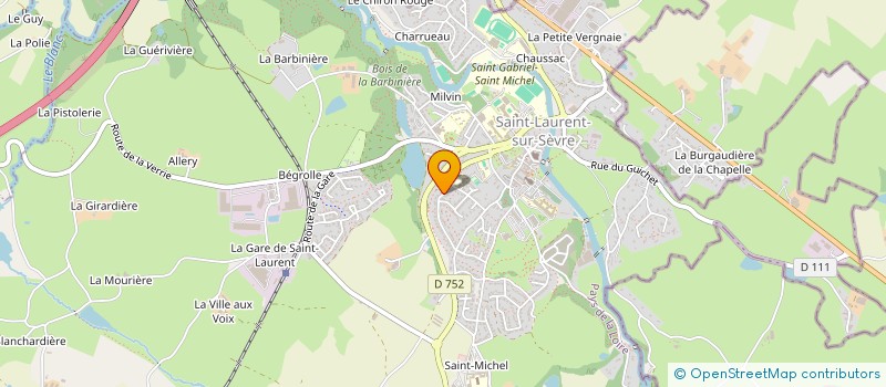 localisation de l'entreprise SARL BAZIN à SAINT-LAURENT-SUR-SEVRE